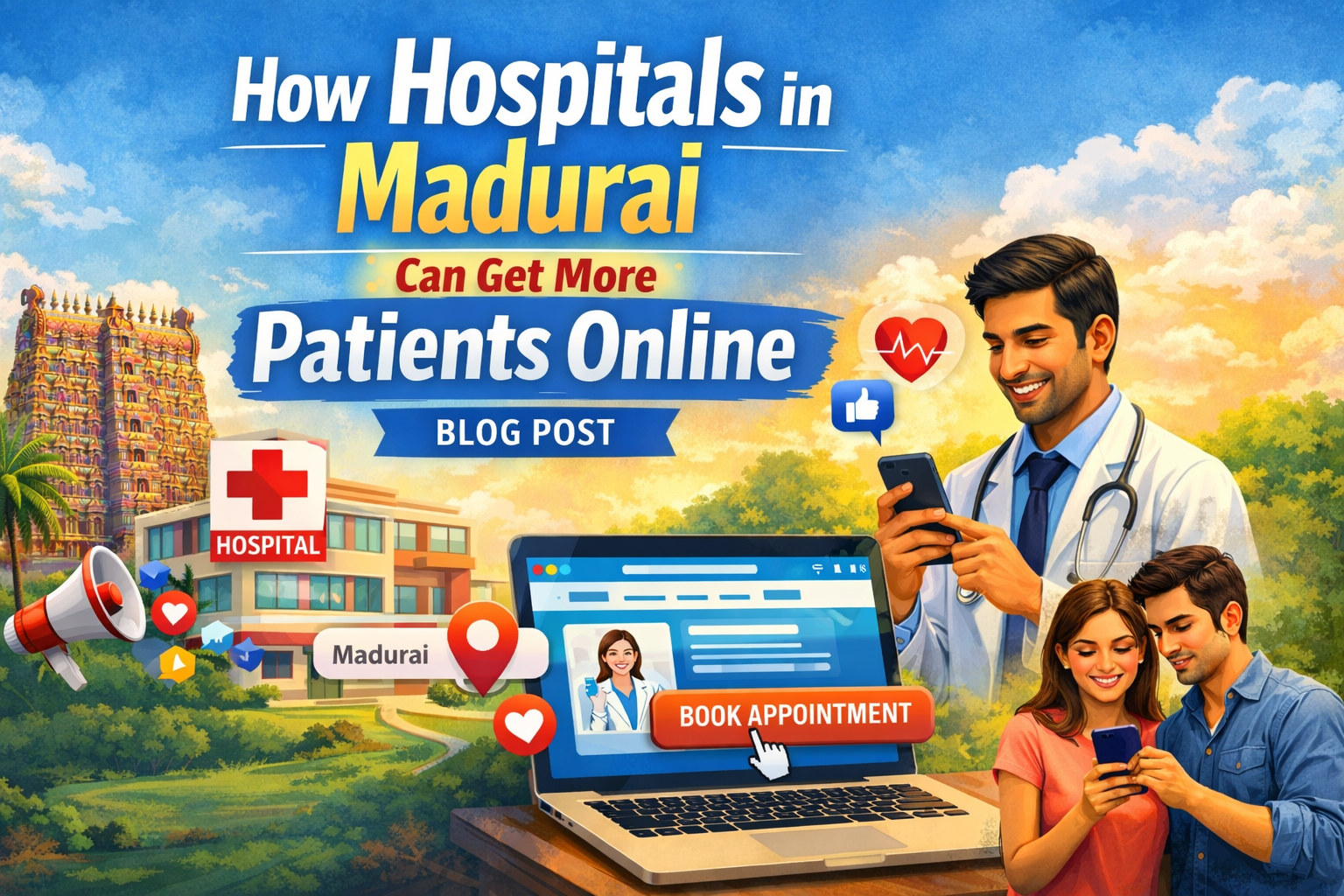 How Hospitals in Madurai Get More Patients Online – Best Digital Marketing Agency in Madurai